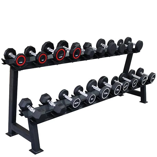 2 Layers Dumbbell Storage Rack